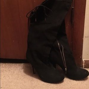 Black y’all high heel boots